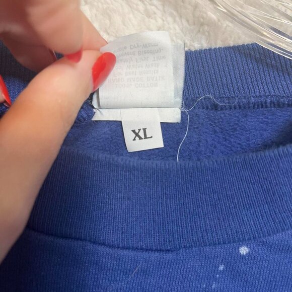 Women's Blue and Navy Sweatshirt - Picture 7 of 7